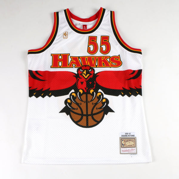 Dikembe Mutombo Signed Atlanta Hawks Jersey (PSA COA) 8xNBA All Star C –