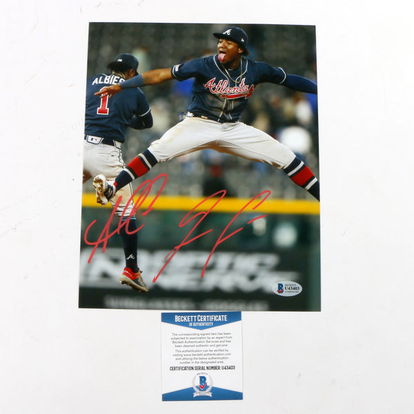 Ronald Acuna and Ozzie Albies Signed 8x10 Photo Atlanta Braves Postgam –  More Than Sports