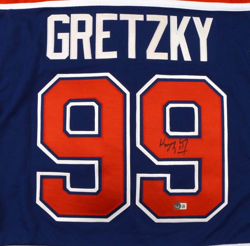 Edmonton Oilers Wayne Gretzky Signed Jersey COA Proof Photo