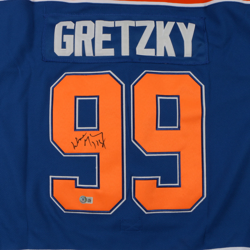 Wayne Gretzky Edmonton Oilers NHL Original Autographed Jerseys for