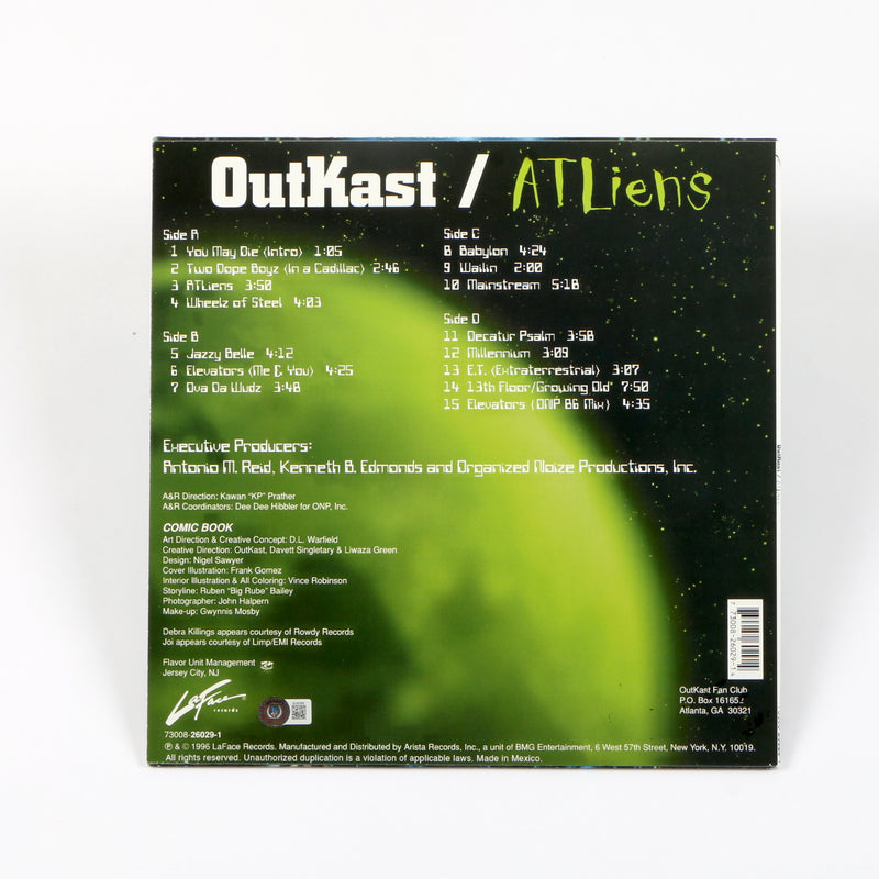 Outkast Big Boi Signed Autographed Vinyl Cover ATLliens Beckett BAS COA