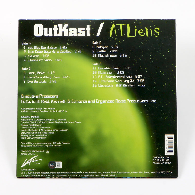 Outkast Big Boi Signed Autographed Vinyl Cover ATLliens Beckett BAS COA