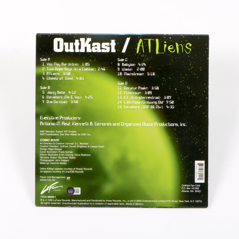 Outkast Big Boi Signed Autographed Vinyl Cover ATLliens Beckett BAS COA