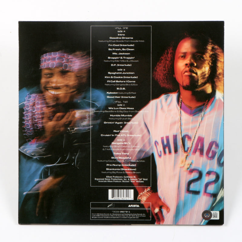 Outkast Big Boi Signed Autographed Vinyl Cover Stankonia Beckett BAS COA