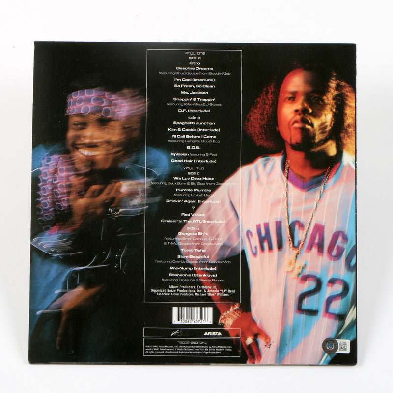 Outkast Big Boi Signed Autographed Vinyl Cover Stankonia Beckett BAS COA