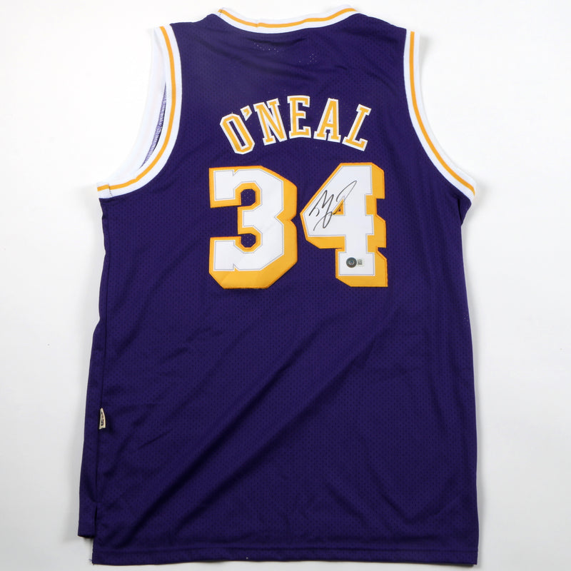 Shaq Signed Jersey Los Angeles Lakers Shaquille O'neal Auto Beckett