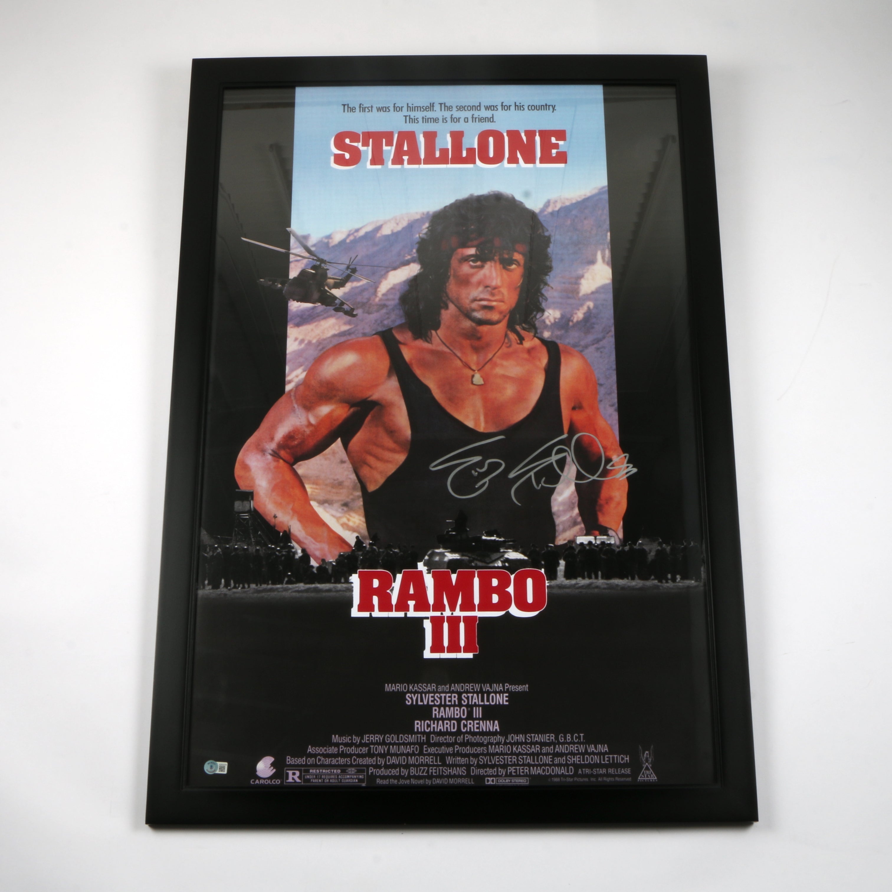 Sylvester Stallone Signed 