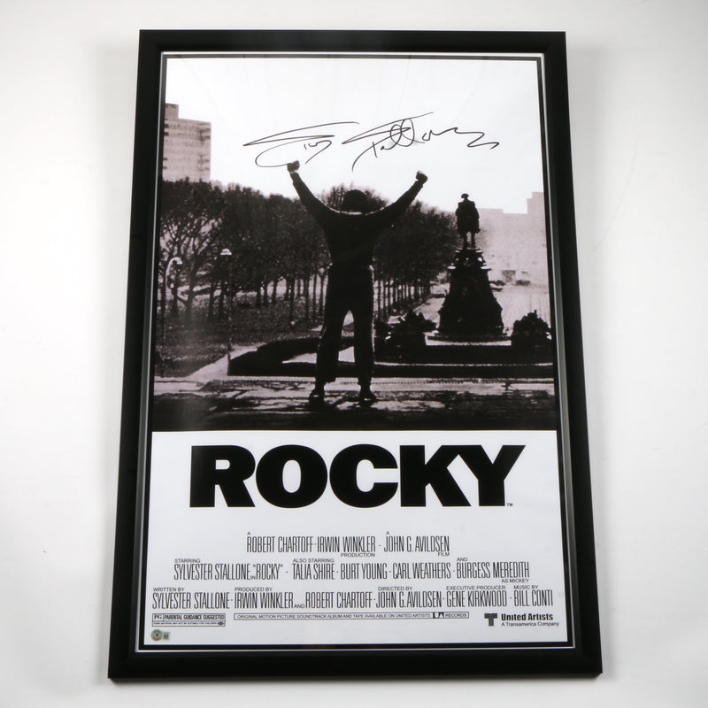 Sylvester Stallone Signed "Rocky" Movie Poster - Framed - Beckett COA