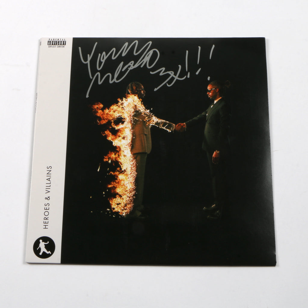 Metro Boomin Signed "Heroes and Villains" Album Vinyl Cover - Beckett COA