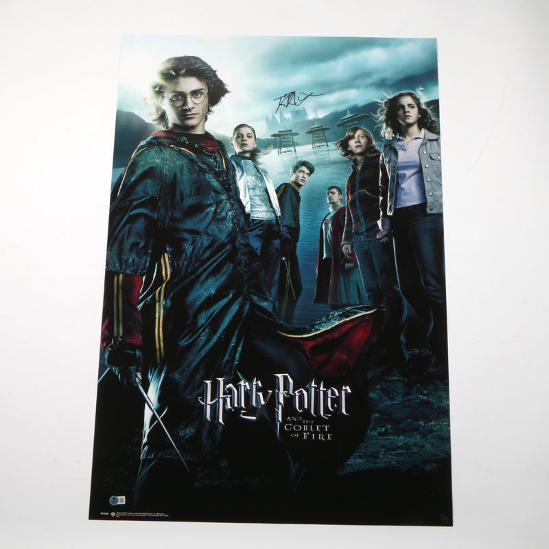 Daniel Radcliffe Signed Harry Potter "The Goblet of Fire" Poster Movie Poster- COA Beckett