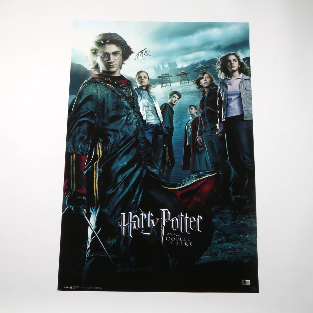 Daniel Radcliffe Signed Harry Potter "The Goblet of Fire" Poster Movie Poster- COA Beckett