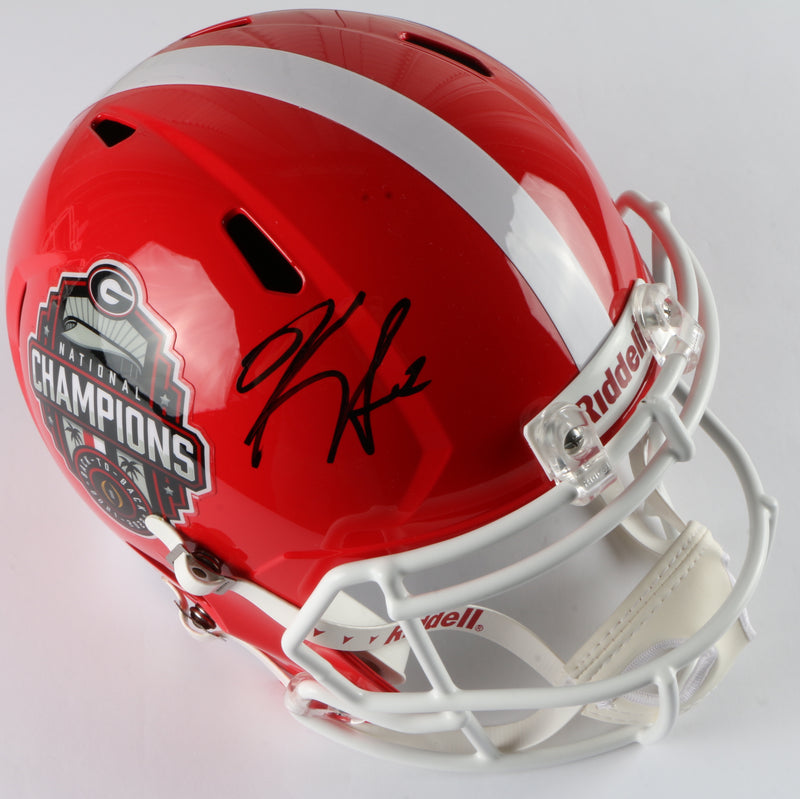 Kirby Smart Signed Full Size Helmet - Georgia Football - Beckett COA