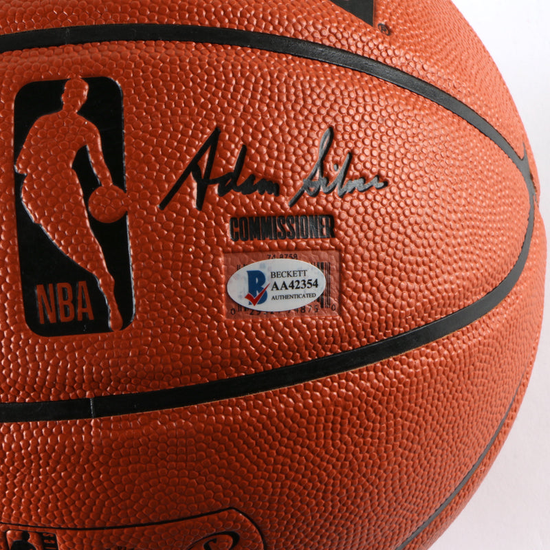 Ernie Johnson Jr. Signed Basketball Atlanta Hawks Beckett COA