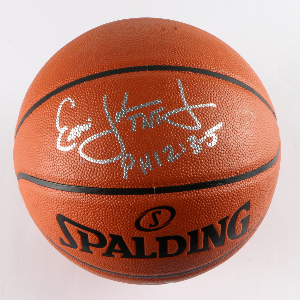 Ernie Johnson Jr. Signed Basketball Atlanta Hawks Beckett COA