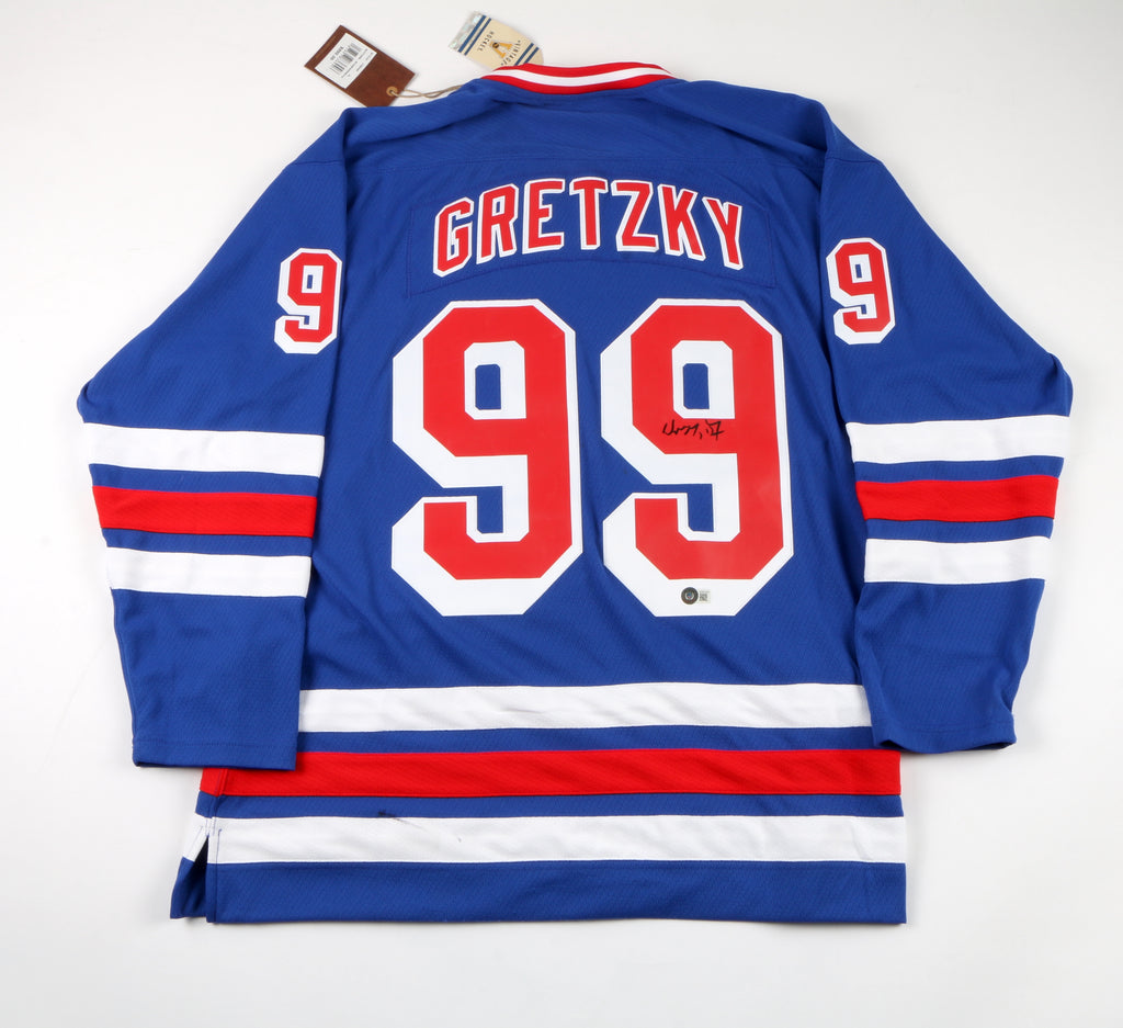 Wayne Gretzky Signed Mitchell & Ness NY Rangers Jersey - Beckett COA