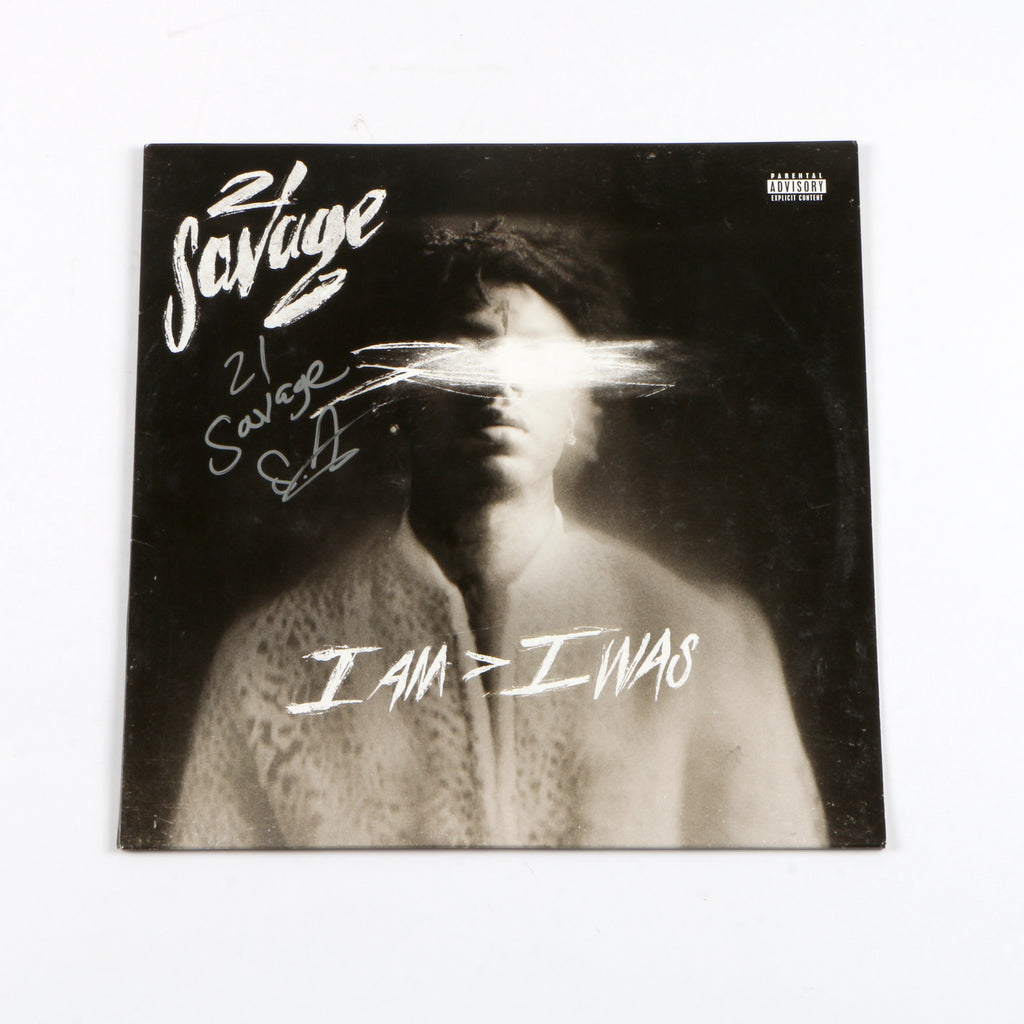 21 Savage Signed i am > i was Album cover Beckett COA 21 Savage