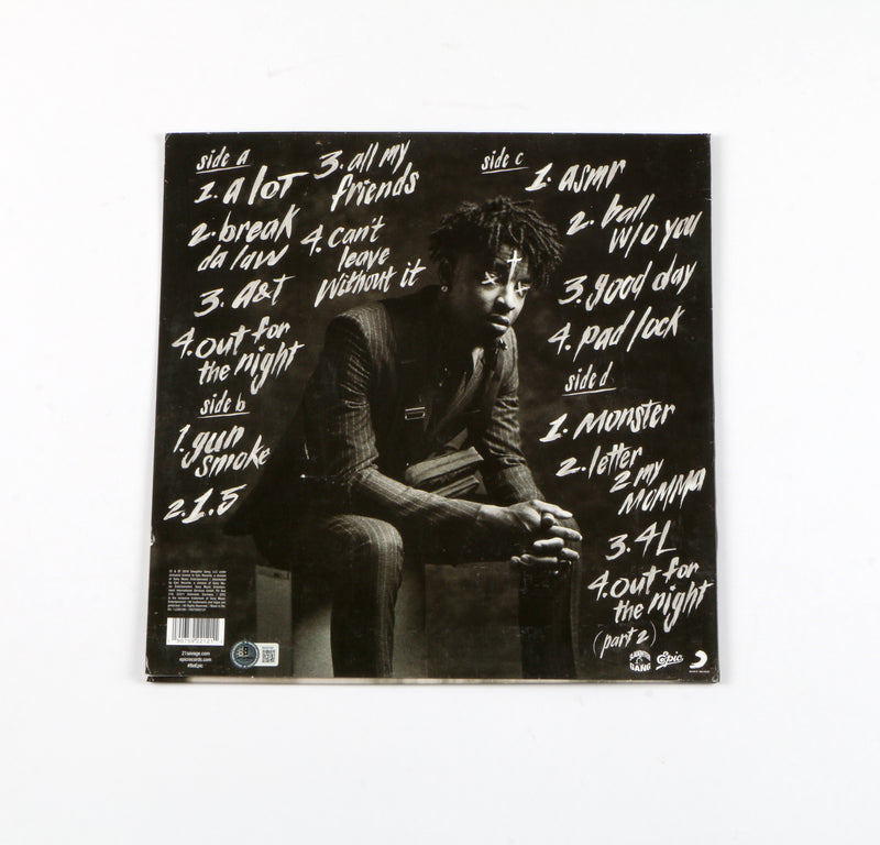 21 Savage Signed i am > i was Album cover Beckett COA 21 Savage