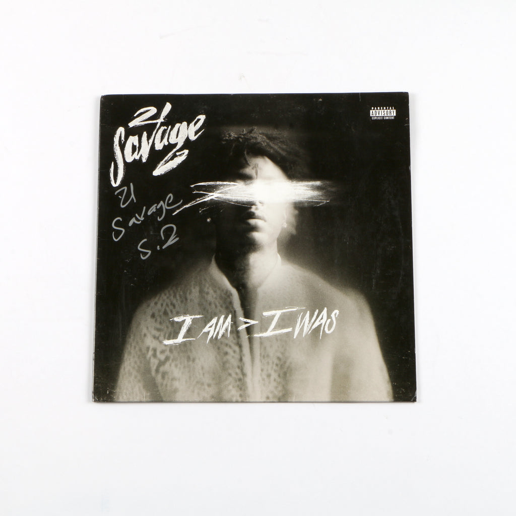 21 Savage Signed i am > i was Album cover Beckett COA 21 Savage