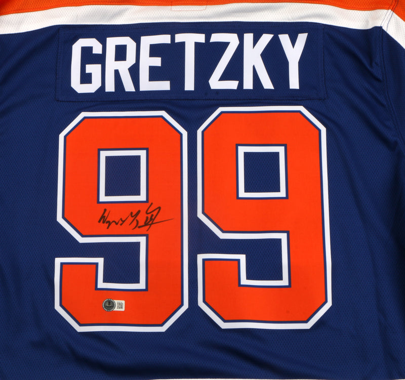 Wayne Gretzky Signed Mitchell & Ness Edmonton Oilers Jersey - Beckett COA