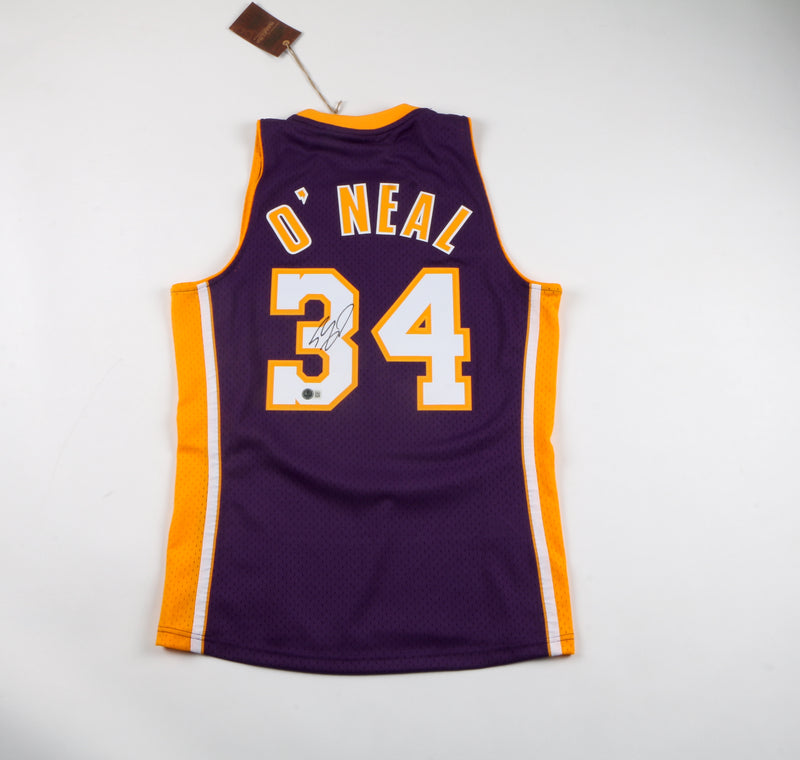 Shaq Signed Jersey Los Angeles Lakers Shaquille O'neal Auto Beckett