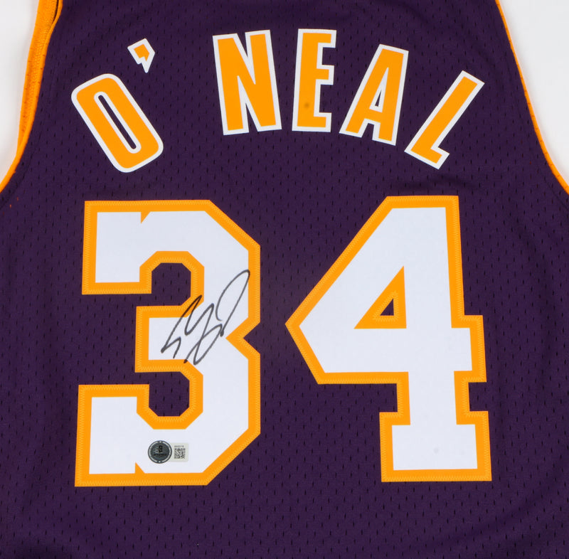 Shaq Signed Jersey Los Angeles Lakers Shaquille O'neal Auto Beckett