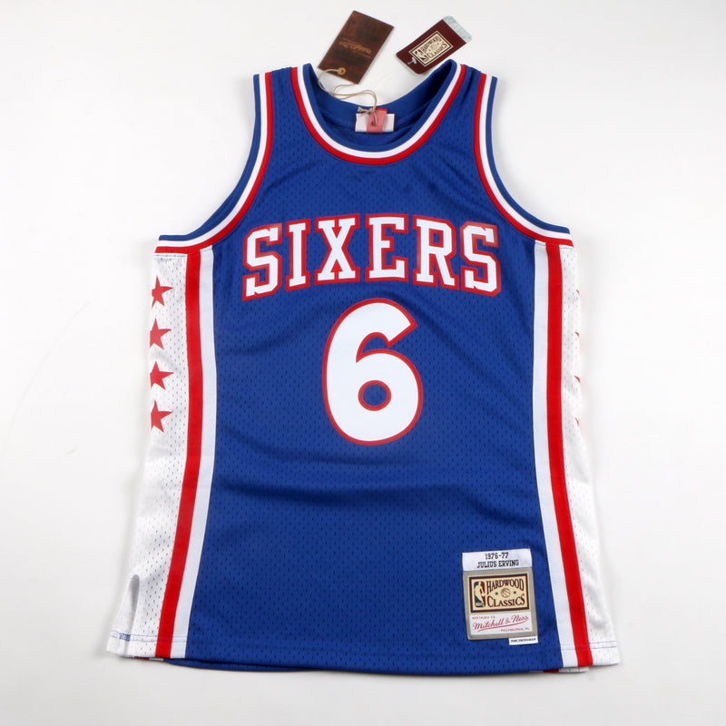 Julius Erving Signed Jersey Philadelphia 76ers Mitchell & Ness Dr. J Signed Beckett