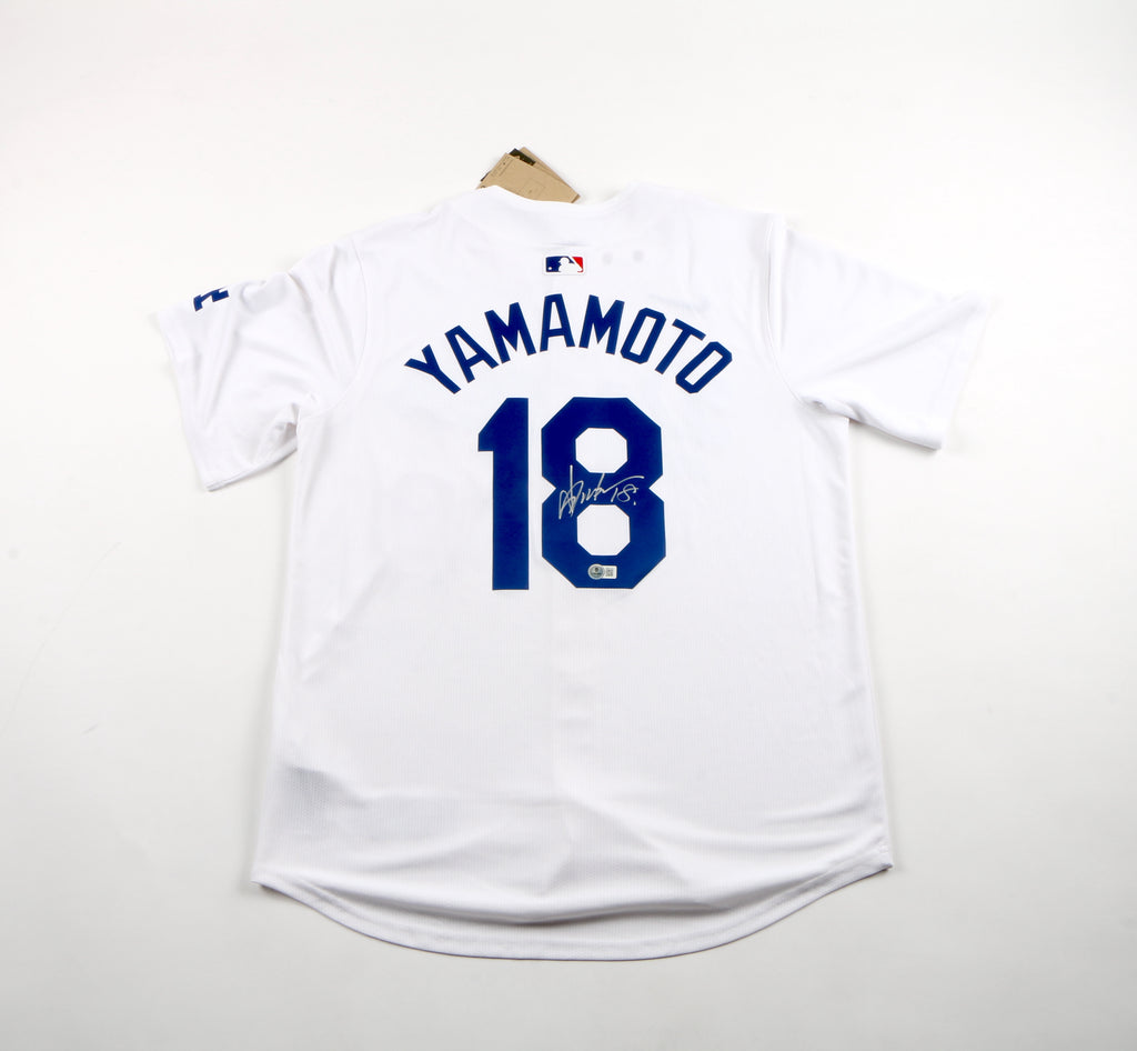 Yakamoto Signed Jersey - Los Angeles Dodgers - Beckett COA