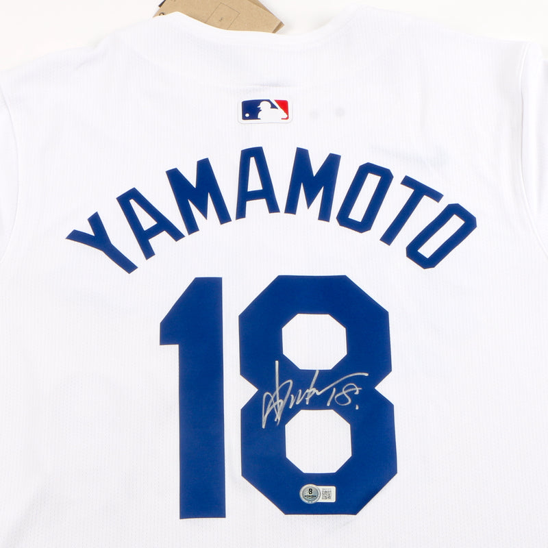 Yakamoto Signed Jersey - Los Angeles Dodgers - Beckett COA