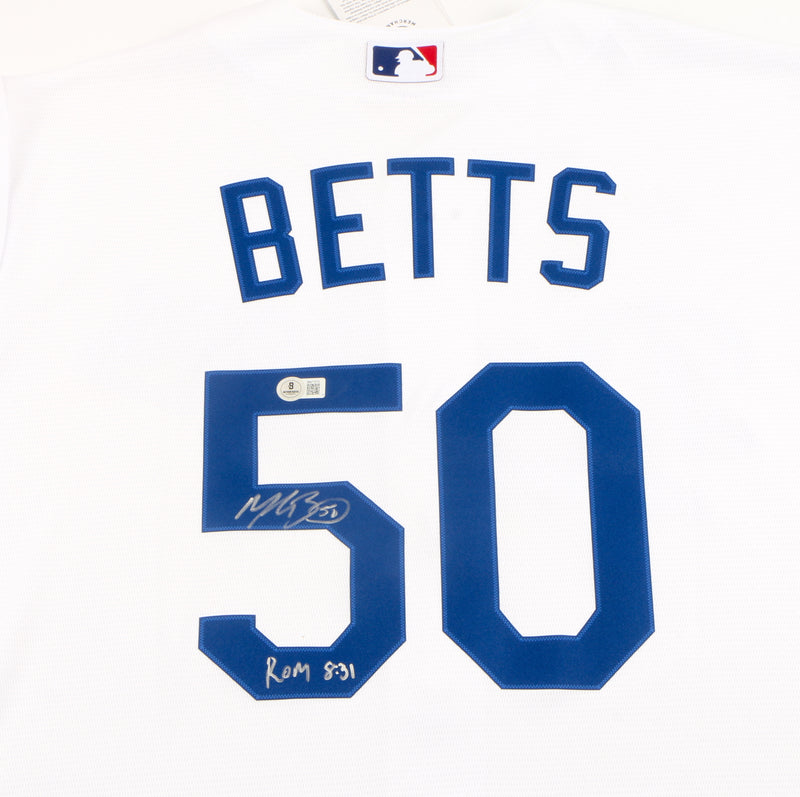 Mookie Betts Signed Jersey - Los Angeles Dodgers - Beckett COA