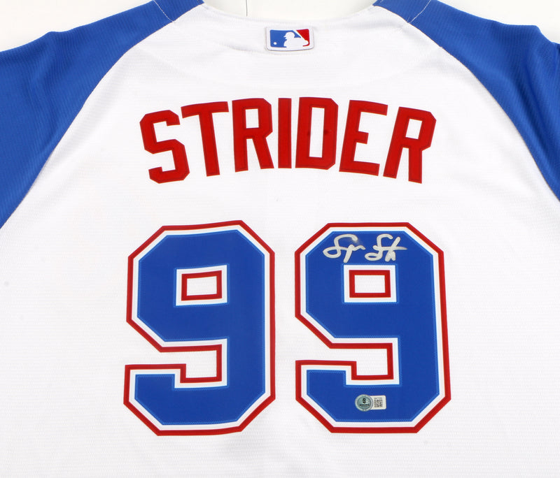 Spencer Strider Signed Jersey - Atlanta Braves - Beckett COA