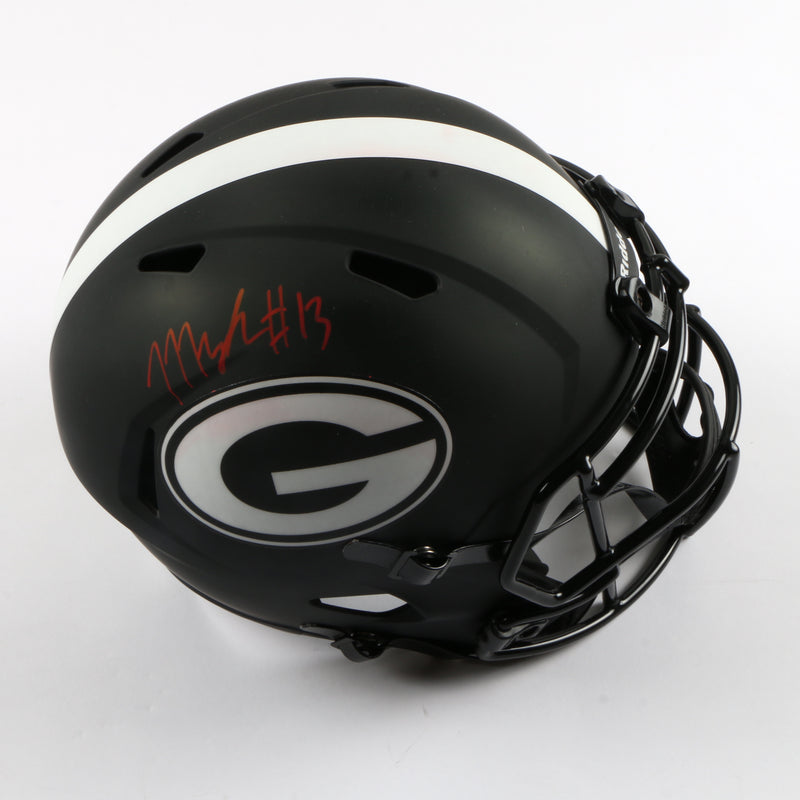 Mykel Williams Signed Black Helmet - Georgia Bulldogs - Beckett COA