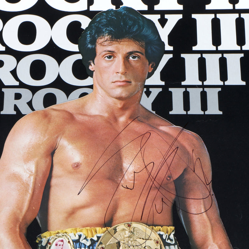 Sylvester Stallone Signed Rocky III Original Full Size Movie Poster - Rare - Beckett COA