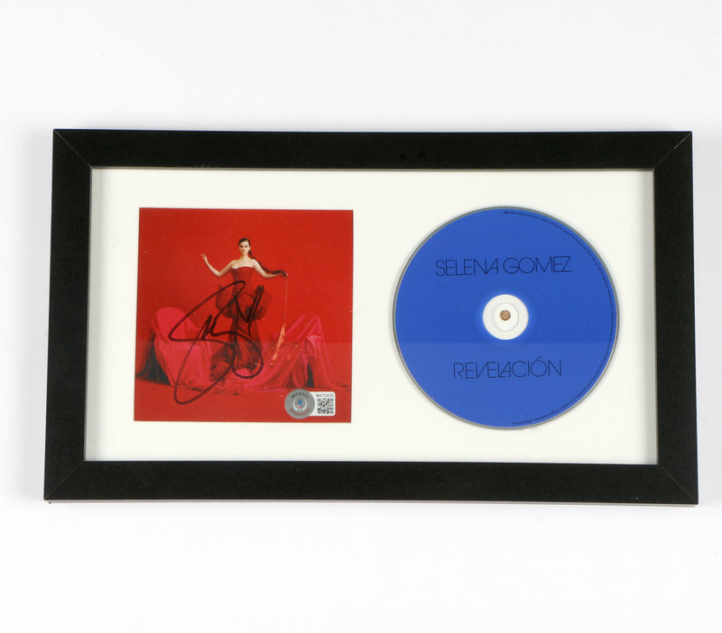 Selena Gomez Signed CD "Revelacion" Framed -Beckett