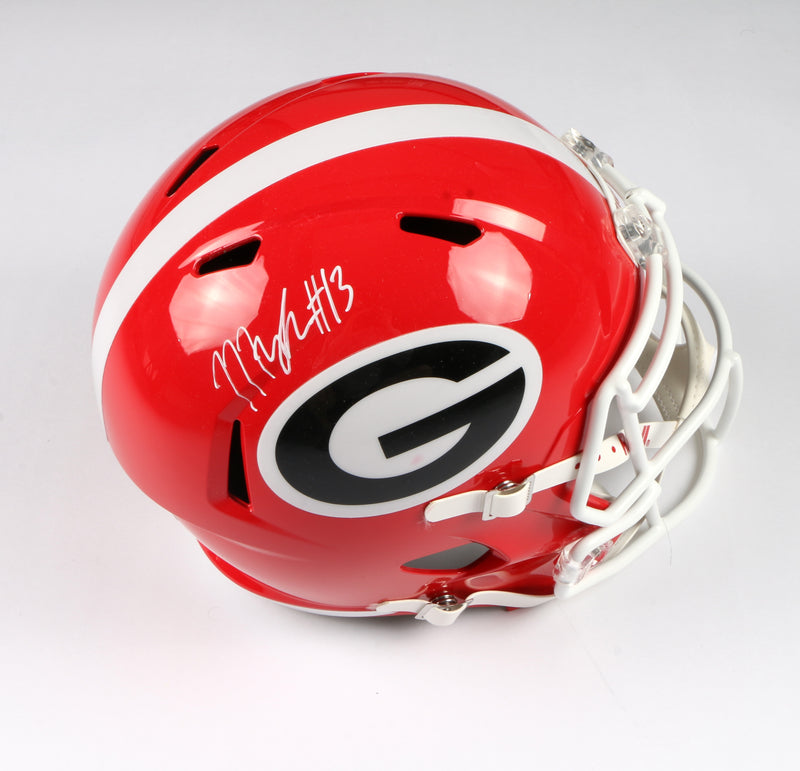 Mykel Williams Signed Helmet Full Size Georgia Bulldogs - Beckett