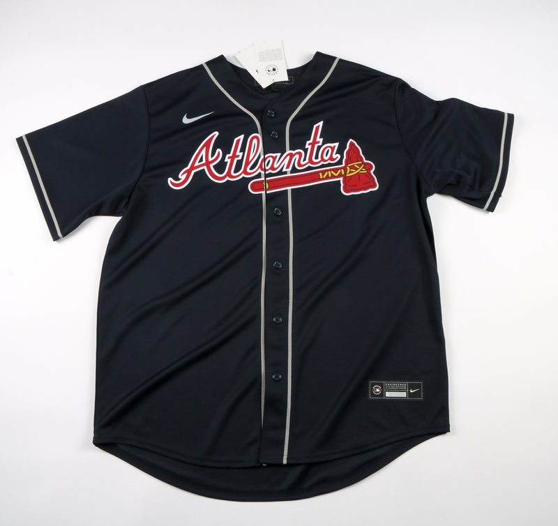 Ozzie Albies Signed Jersey Red Atlanta Braves "2021 WS Champs" Beckett