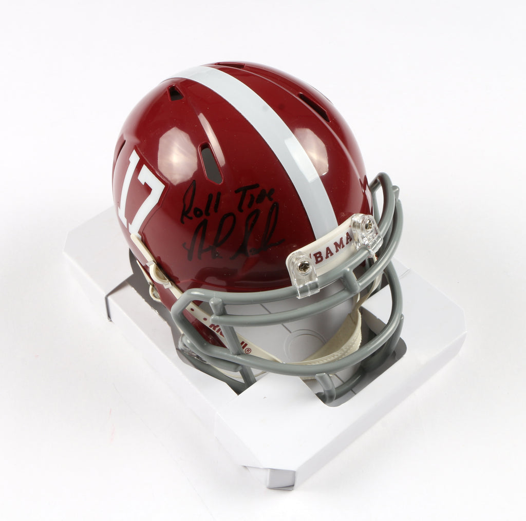 Nick Saban Signed Mini Football Helmet 17 - Alabama Football - Beckett COA