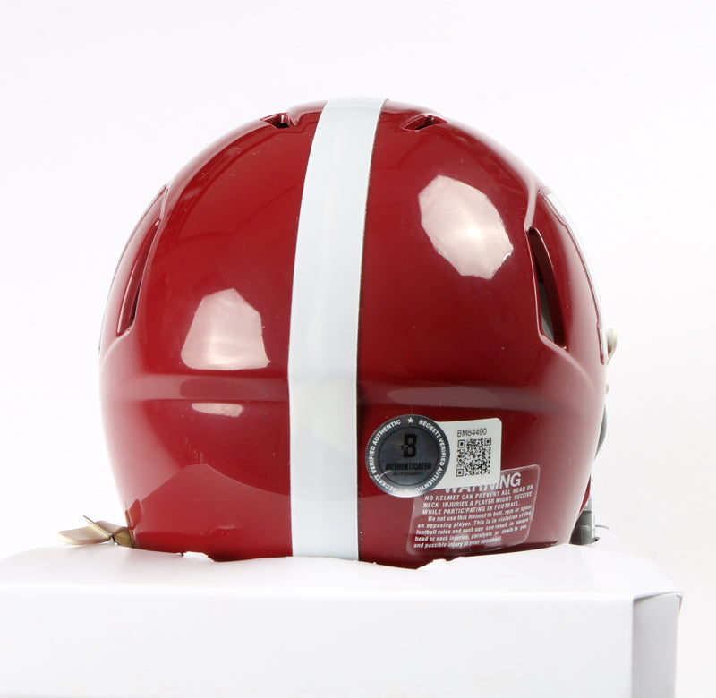 Nick Saban Signed Mini Football Helmet 17 - Alabama Football - Beckett COA