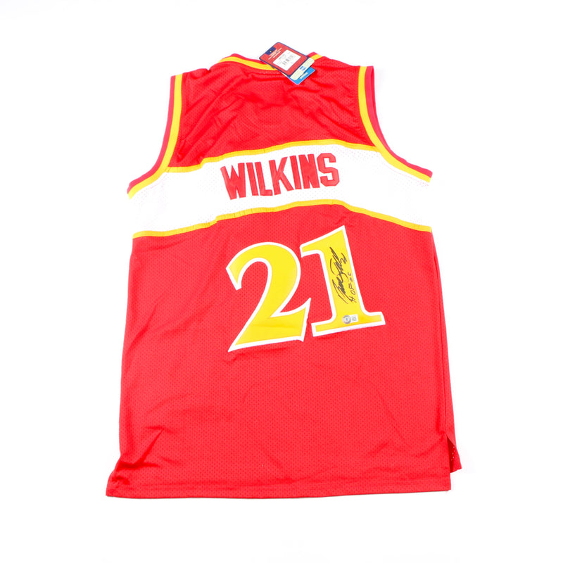 Dominique Wilkins Signed Jersey Atlanta Hawks HOF Beckett