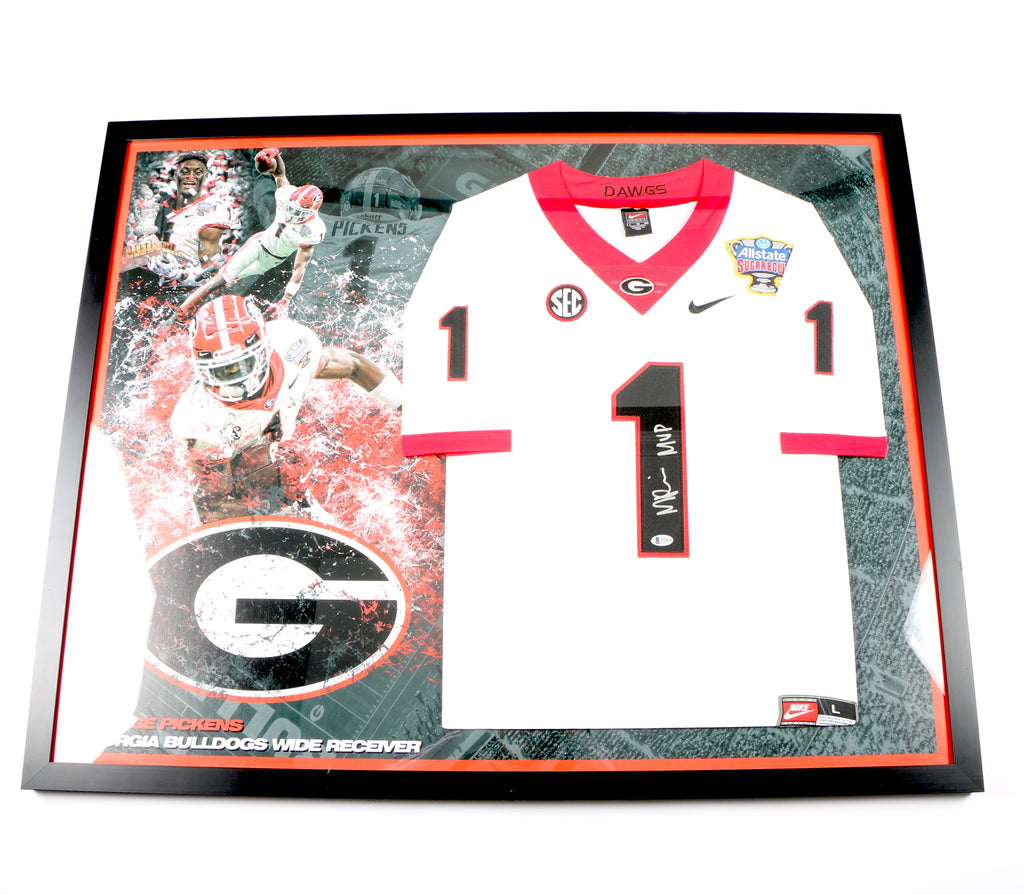 George Pickens Signed Jersey White Georgia Bulldogs Sugarbowl MVP Beckett