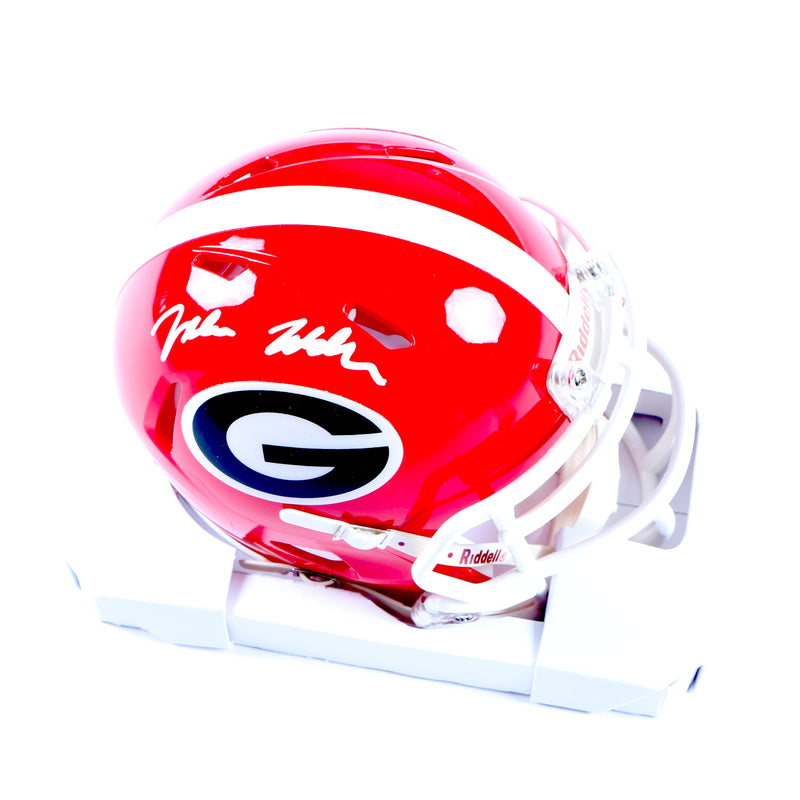 Jalon Walker Signed Mini Helmet Georgia Bulldogs Beckett