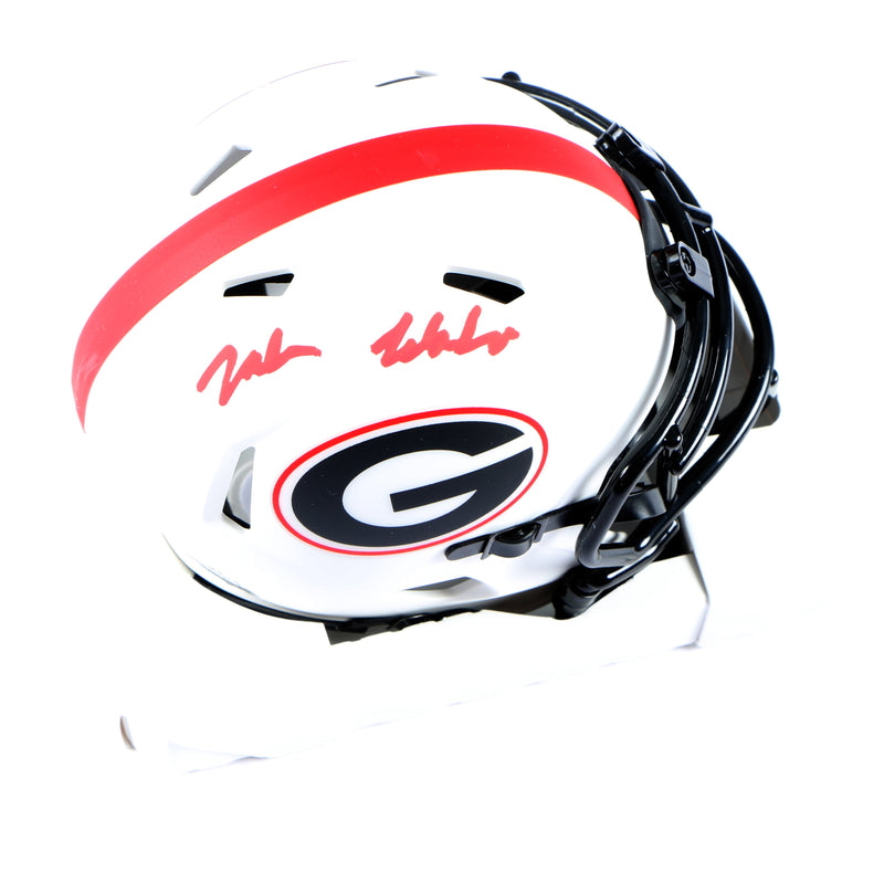 Jalon Walker Signed Mini Helmet Lunar Georgia Bulldogs Beckett