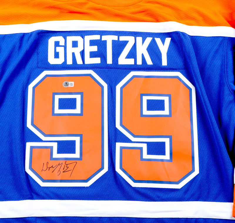 Wayne Gretzky Signed Jersey Edmonton Oilers  - Beckett COA