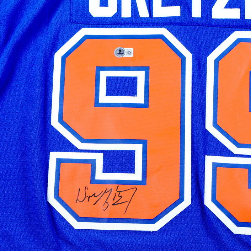 Wayne Gretzky Signed Jersey Edmonton Oilers  - Beckett COA