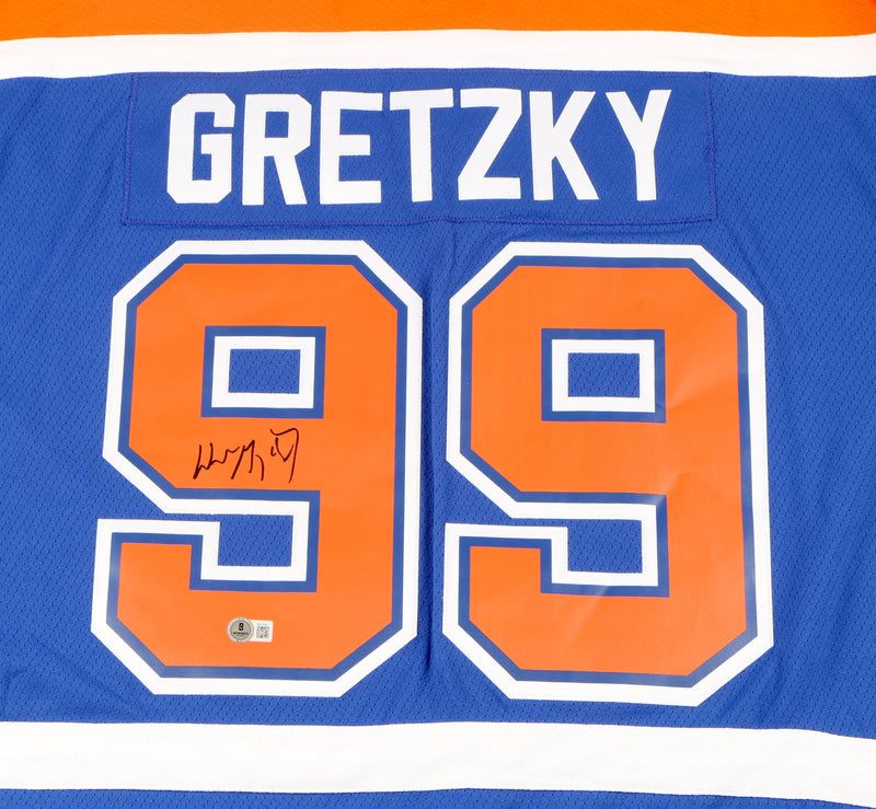 Wayne Gretzky Signed Jersey Edmonton Oilers Beckett COA