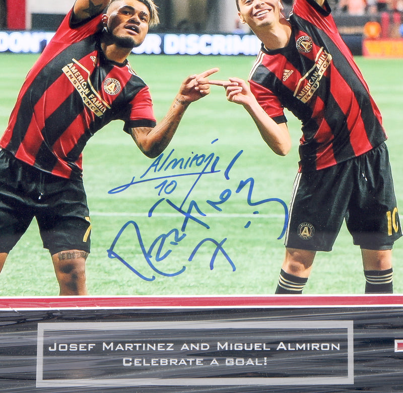 Josef Martinez and Miguel Almiron signed 8x10 Fusion Framed Beckett