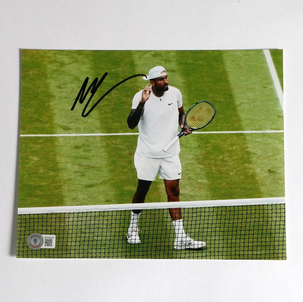 Nick Kyrgios Signed 8x10 Tennis Photo Beckett COA BG40258