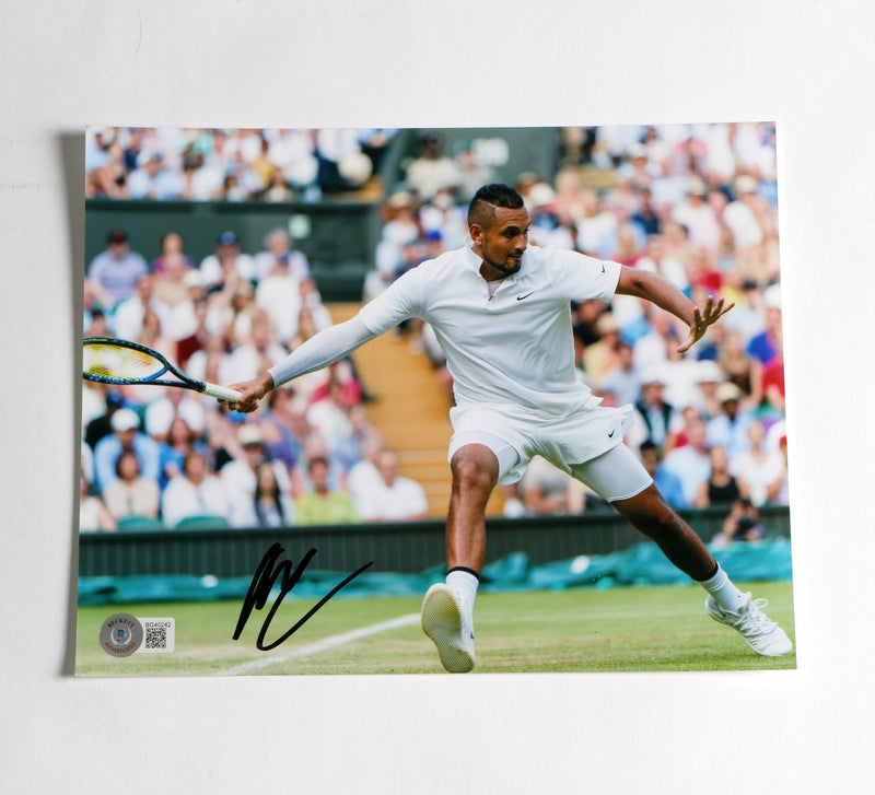 Nick Kyrgios Signed 8x10 Tennis Photo Beckett COA BG40242