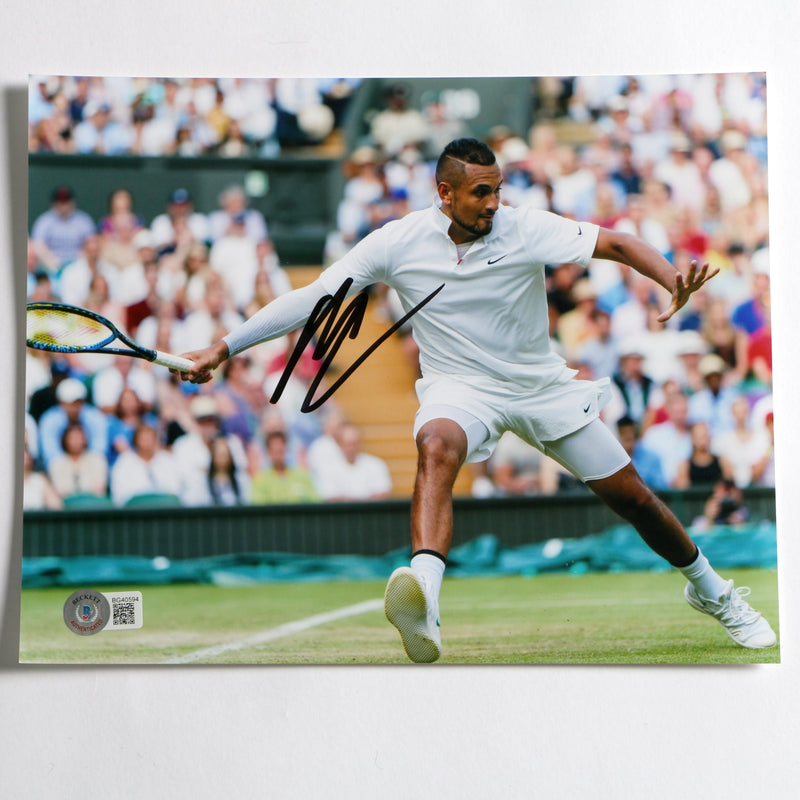 Nick Kyrgios Signed 8x10 Tennis Photo Beckett COA BG40594