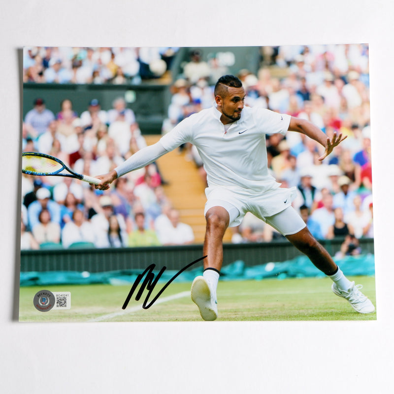 Nick Kyrgios Signed 8x10 Tennis Photo Beckett COA BG40241