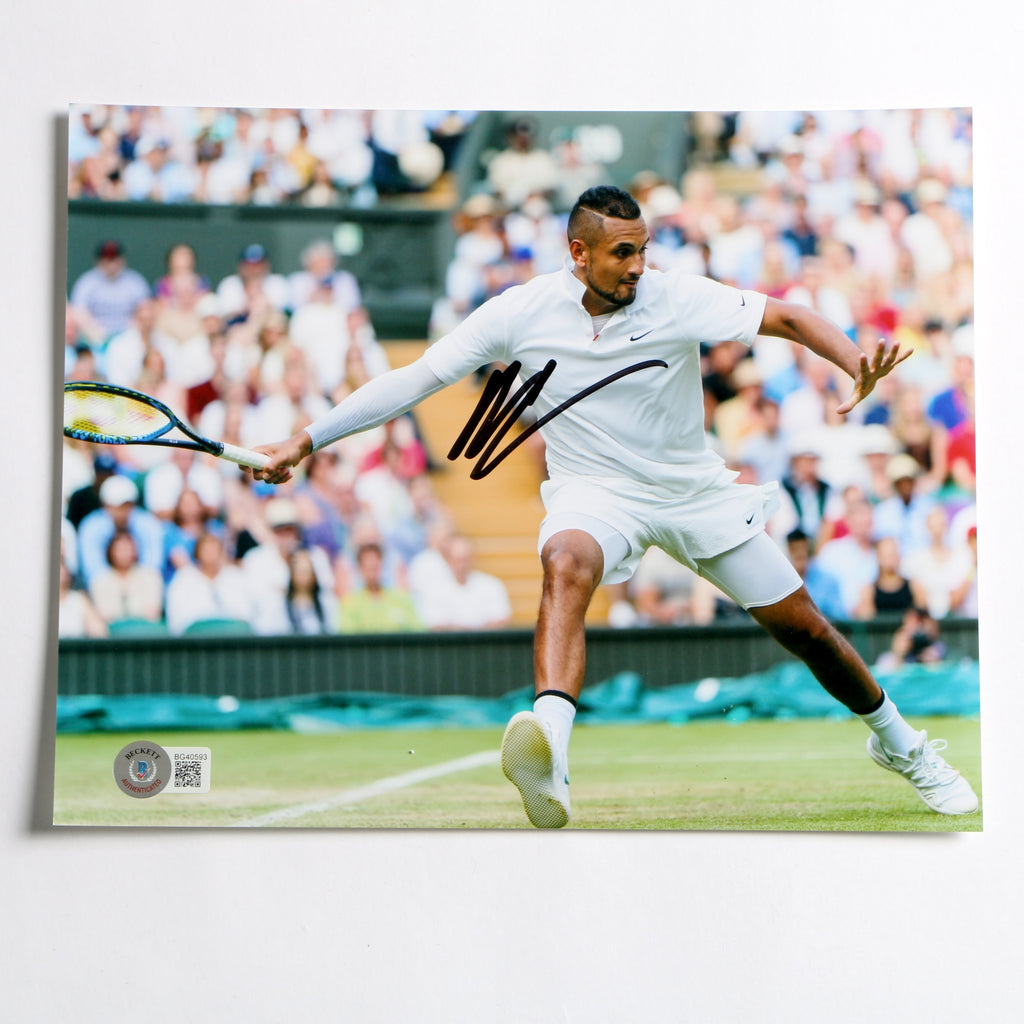 Nick Kyrgios Signed 8x10 Tennis Photo Beckett COA BG40593